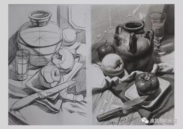 素描静物